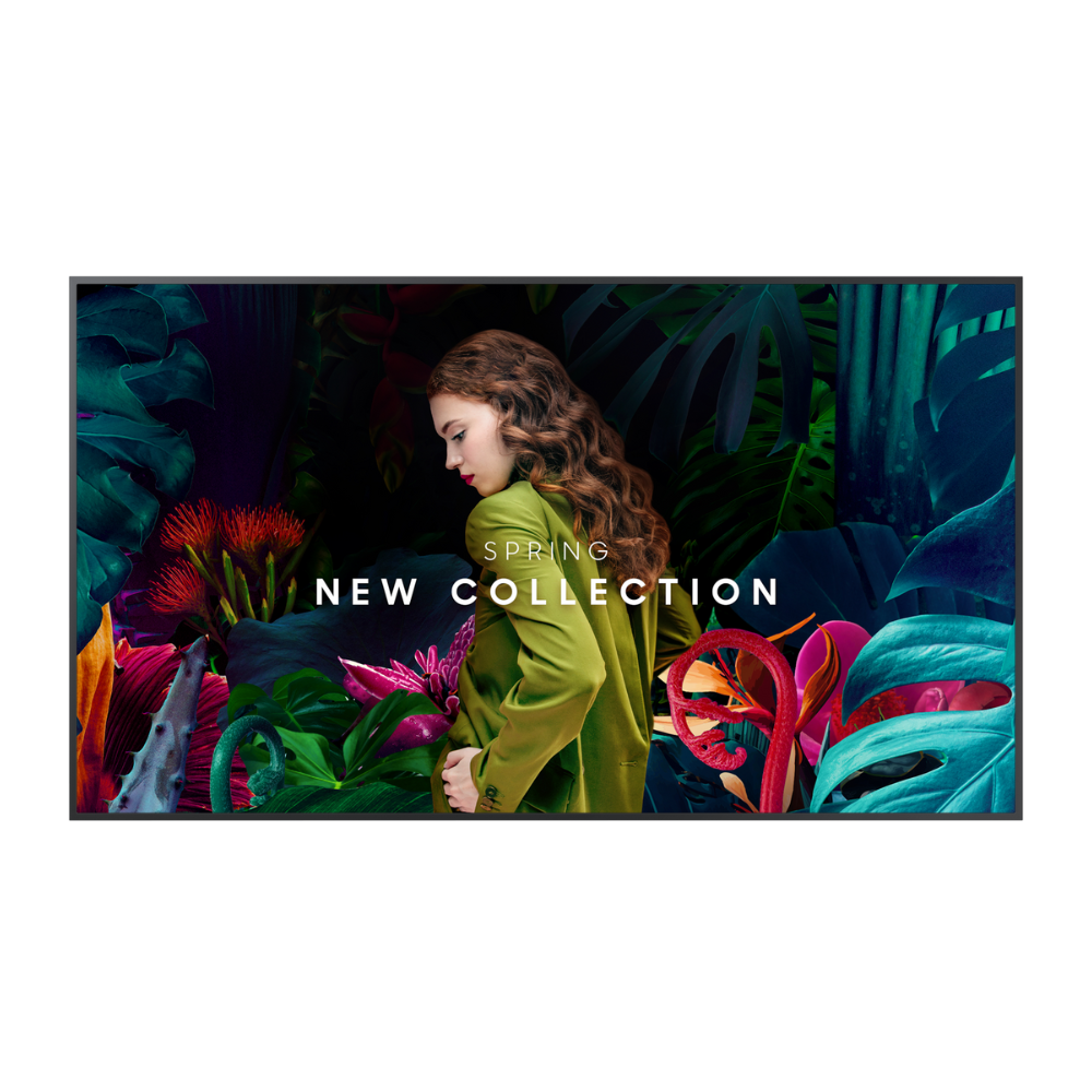 Samsung 55" QB55C-N Crystal UHD signage display – 16/7 operation, 3840x2160, non-WiFi and non-Bluetooth